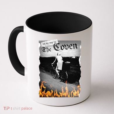 On My Way To The Coven Collage Flames Coffee Mug