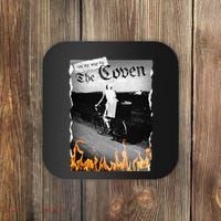 On My Way To The Coven Collage Flames Coaster thumb 0