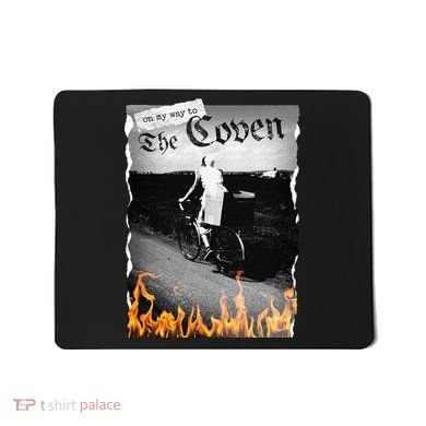 On My Way To The Coven Collage Flames Mousepad