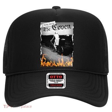 On My Way To The Coven Collage Flames Hat