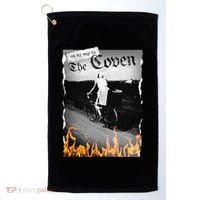 On My Way To The Coven Collage Flames Golf Towel thumb 0