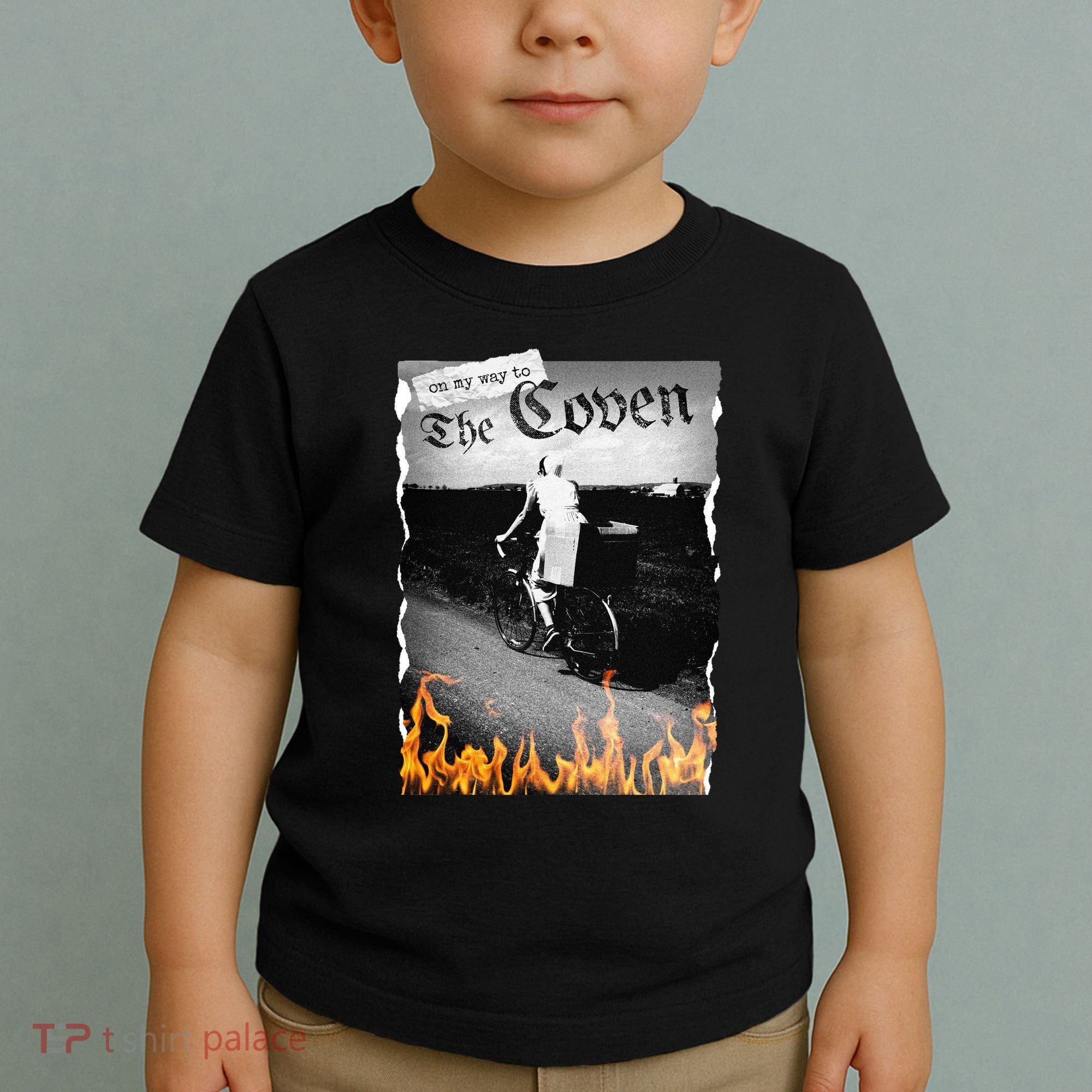 On My Way To The Coven Collage Flames Toddler T-Shirt