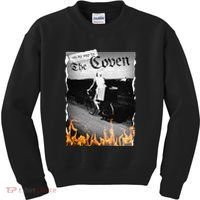 On My Way To The Coven Collage Flames Kids Sweatshirt thumb 0