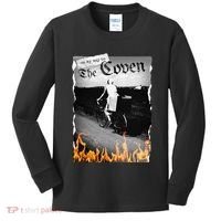 On My Way To The Coven Collage Flames Kids Long Sleeve Shirt thumb 0