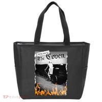 On My Way To The Coven Collage Flames Tote Bag thumb 0