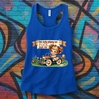 On My Way To Fuck Shit Up Funny Sarcastic Quote Gift Women's Tank Top thumb 3