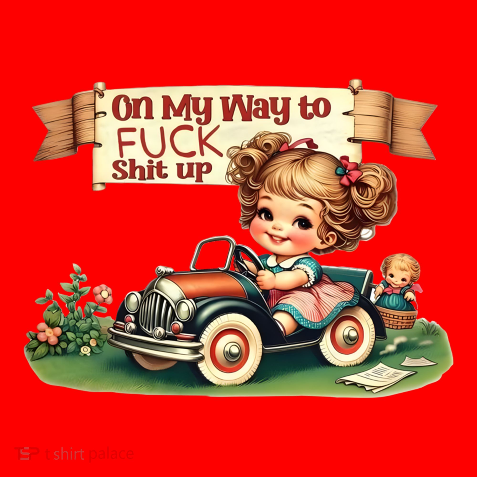 On My Way To Fuck Shit Up Funny Sarcastic Quote Gift Santa Hat