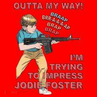 Outta My Way. IM Trying To Impress Jodie Foster Santa Hat thumb 1