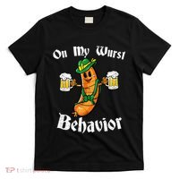 On My Wurst Behavior Funny Bratwurst German Oktoberfest T-Shirt thumb 0