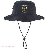 On My Wurst Behavior Funny Bratwurst German Oktoberfest Bucket Hat thumb 0