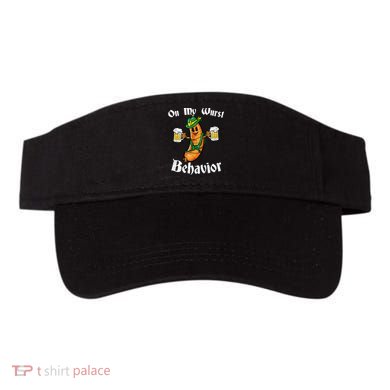On My Wurst Behavior Funny Bratwurst German Oktoberfest Visor