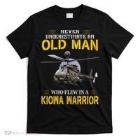 Old Man Who Flew In OH 58 Kiowa Helicopter Kiowa Warrior T-Shirt thumb 0