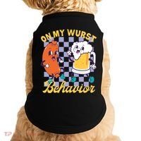 On My Wurst Behavior Oktoberfest Doggie Tank thumb 0