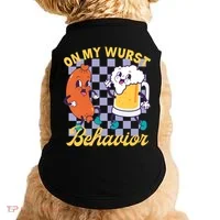 On My Wurst Behavior Oktoberfest Doggie Tank thumb 0