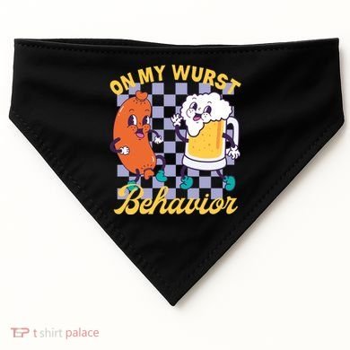 On My Wurst Behavior Oktoberfest USA-Made Doggie Bandana