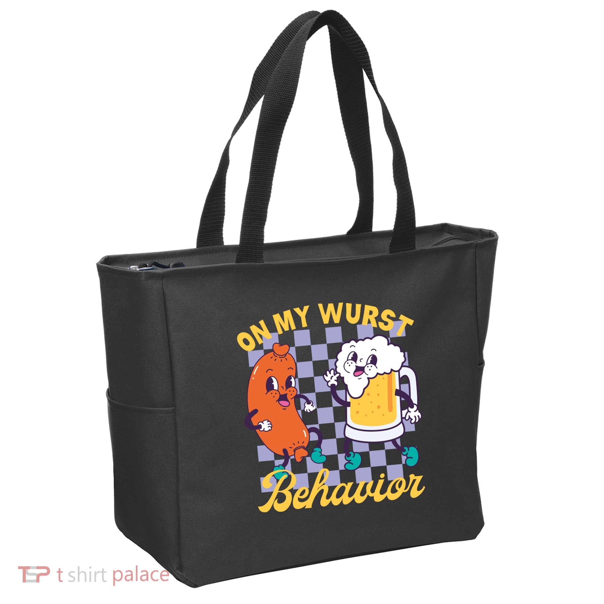 On My Wurst Behavior Oktoberfest Tote Bag