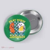 On My Wurst Behavior Oktoberfest Button thumb 0