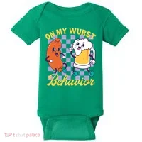 On My Wurst Behavior Oktoberfest Baby Bodysuit thumb 0