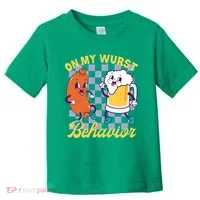 On My Wurst Behavior Oktoberfest Toddler T-Shirt thumb 0