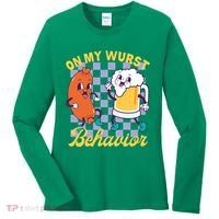 On My Wurst Behavior Oktoberfest Women's Long Sleeve Shirt thumb 0
