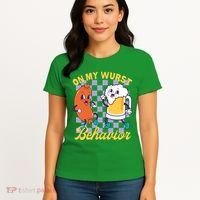 On My Wurst Behavior Oktoberfest Women's T-Shirt thumb 4