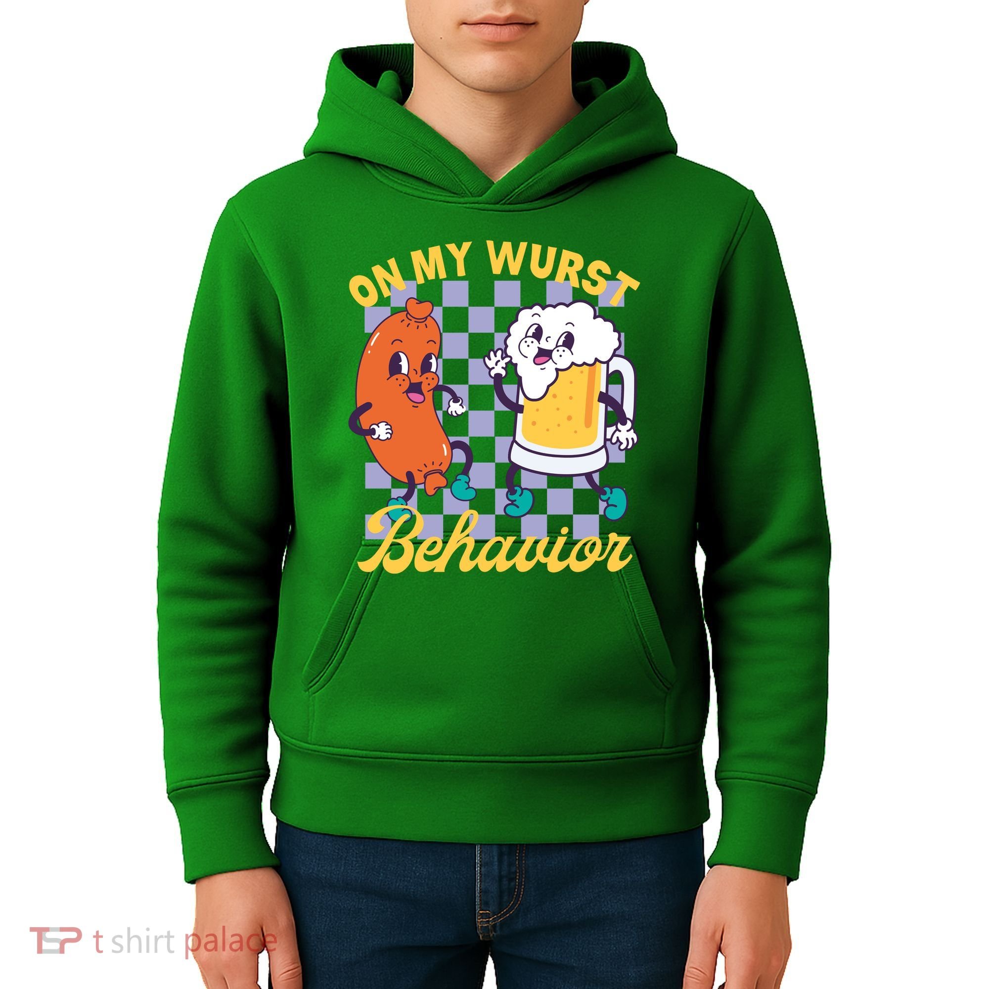 On My Wurst Behavior Oktoberfest Kids Hoodie