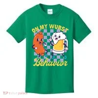 On My Wurst Behavior Oktoberfest Kids T-Shirt thumb 0