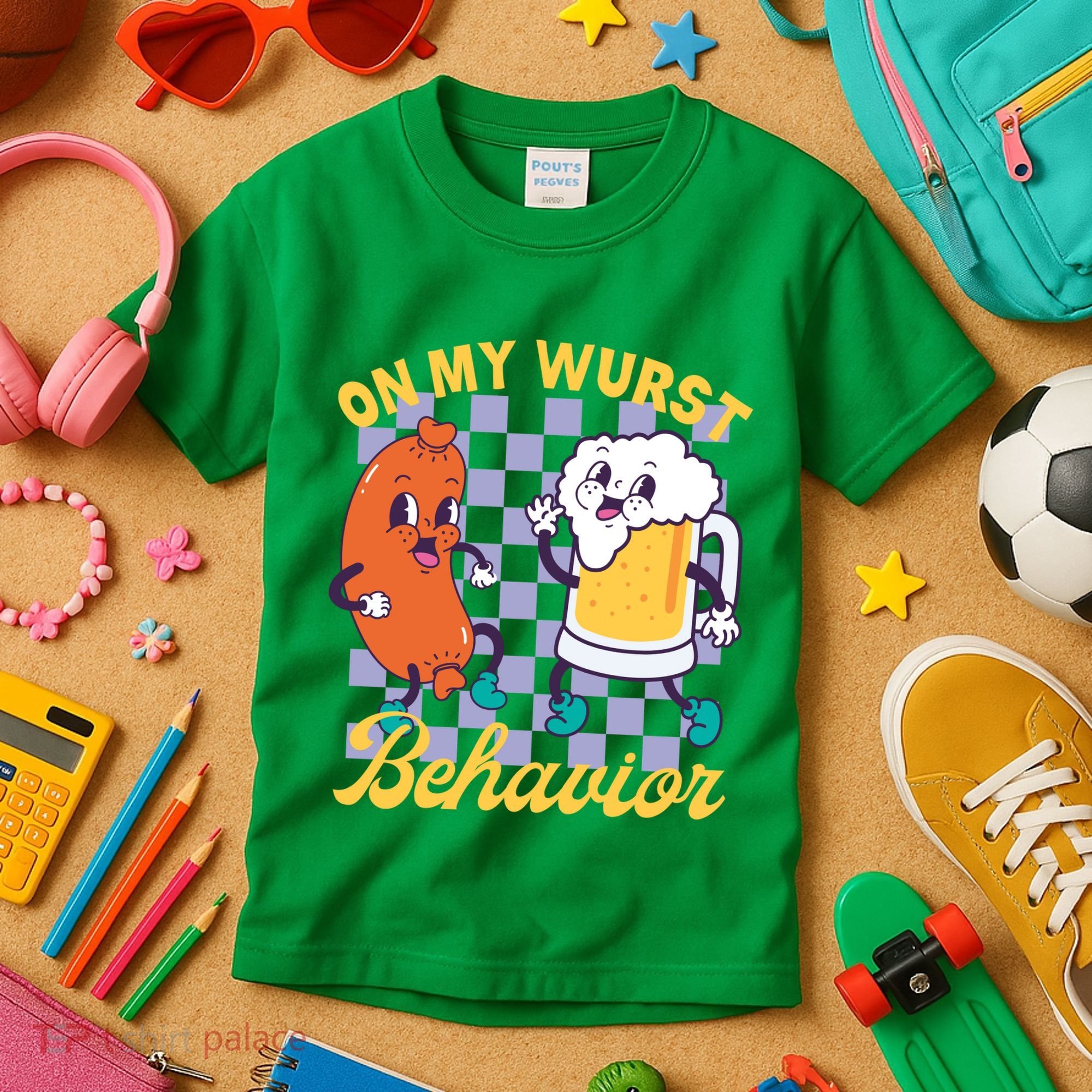 On My Wurst Behavior Oktoberfest Kids T-Shirt