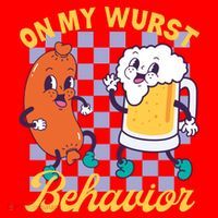 On My Wurst Behavior Oktoberfest Santa Hat thumb 1