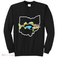 Ohio Map Walleye Fishing Freshwater Fisherman Walleye Fish Sweatshirt thumb 0