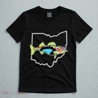 Ohio Map Walleye Fishing Freshwater Fisherman Walleye Fish T-Shirt thumb 5