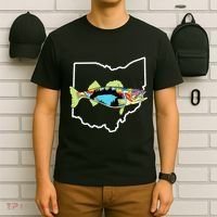 Ohio Map Walleye Fishing Freshwater Fisherman Walleye Fish T-Shirt thumb 6