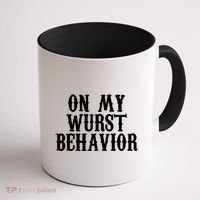 On My Wurst Behavior Oktoberfest Festive Coffee Mug thumb 1