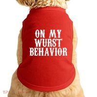 On My Wurst Behavior Oktoberfest Festive Doggie Tank thumb 0