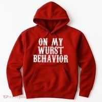 On My Wurst Behavior Oktoberfest Festive Hoodie thumb 0