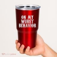 On My Wurst Behavior Oktoberfest Festive Tumbler thumb 2
