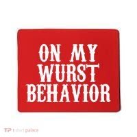 On My Wurst Behavior Oktoberfest Festive Mousepad thumb 0