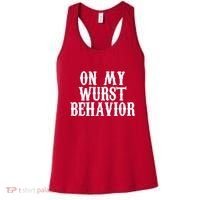 On My Wurst Behavior Oktoberfest Festive Women's Tank Top thumb 0