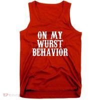 On My Wurst Behavior Oktoberfest Festive Tank Top thumb 0