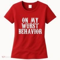 On My Wurst Behavior Oktoberfest Festive Women's T-Shirt thumb 0