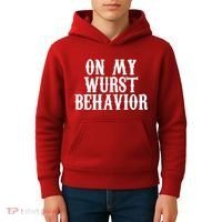 On My Wurst Behavior Oktoberfest Festive Kids Hoodie thumb 4