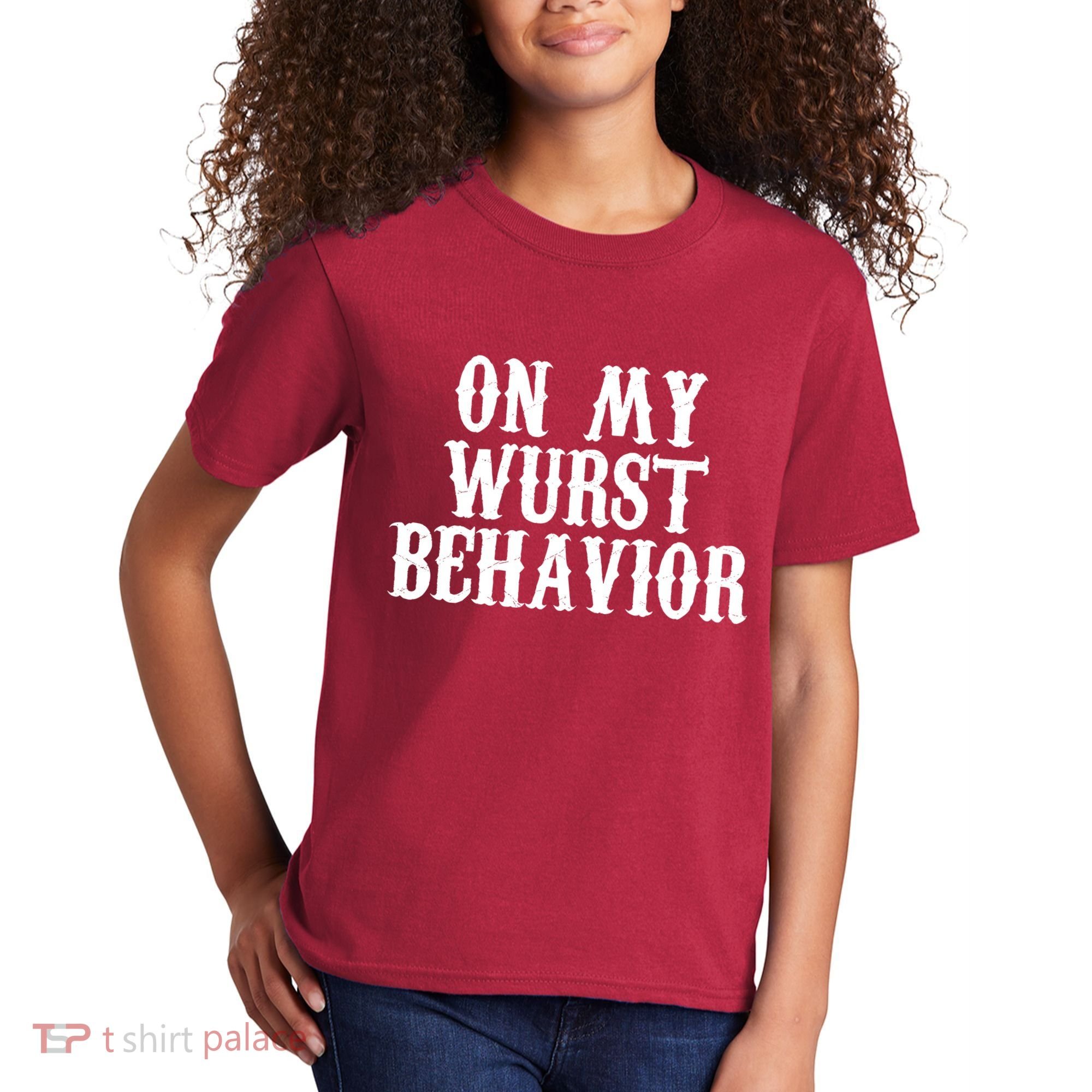 On My Wurst Behavior Oktoberfest Festive Kids T-Shirt