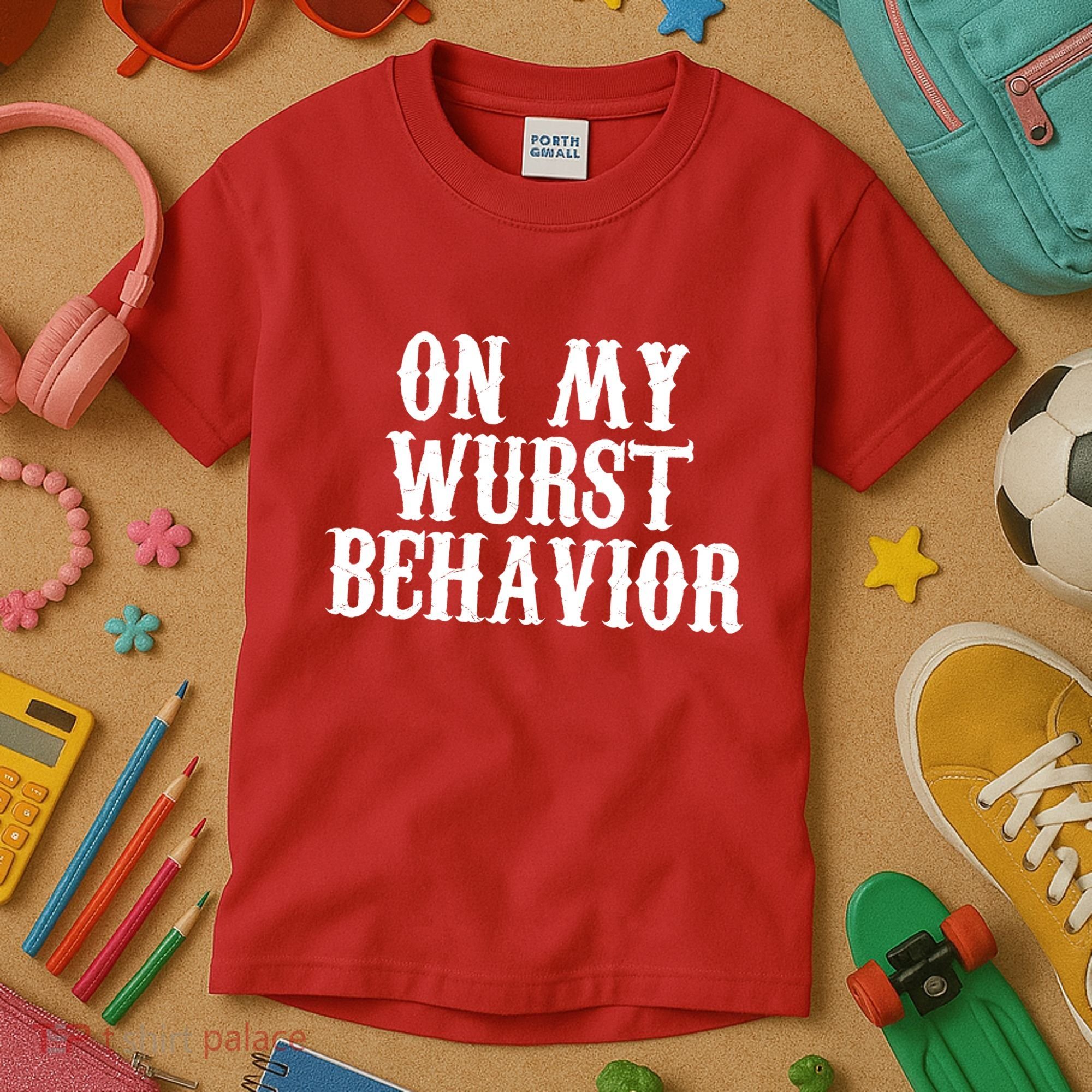 On My Wurst Behavior Oktoberfest Festive Kids T-Shirt