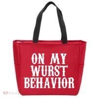 On My Wurst Behavior Oktoberfest Festive Tote Bag thumb 0