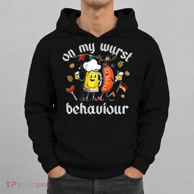On My Wurst Behavior Funny Bratwurst German Oktoberfest Hoodie