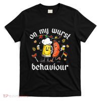 On My Wurst Behavior Funny Bratwurst German Oktoberfest T-Shirt thumb 0