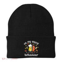 On My Wurst Behavior Funny Bratwurst German Oktoberfest Beanie thumb 0