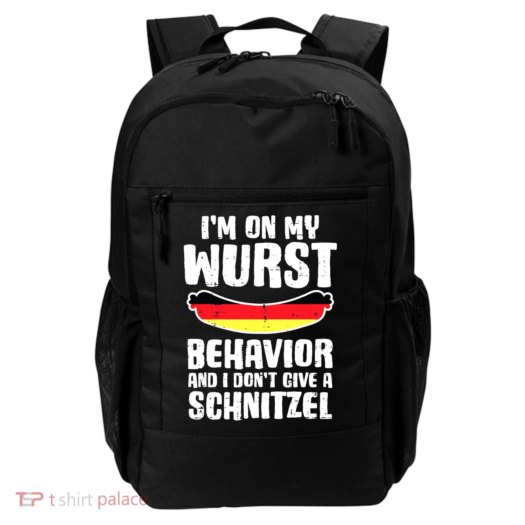 On My Wurst Behavior Dont Give Schnitzel Funny Oktoberfest Backpack