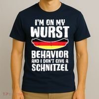 On My Wurst Behavior Dont Give Schnitzel Funny Oktoberfest T-Shirt thumb 3