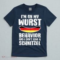 On My Wurst Behavior Dont Give Schnitzel Funny Oktoberfest T-Shirt thumb 5